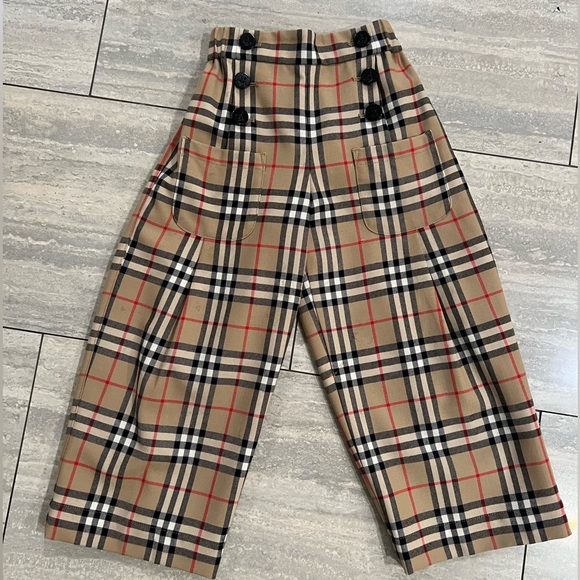 Burberry Vintage Check Wool Sailor Trousers - Picture 3 of 7